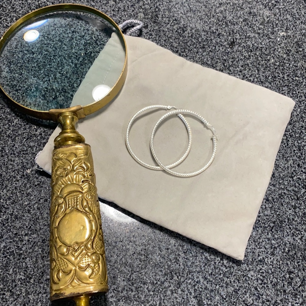 Vintage Sterling Silver Hoops